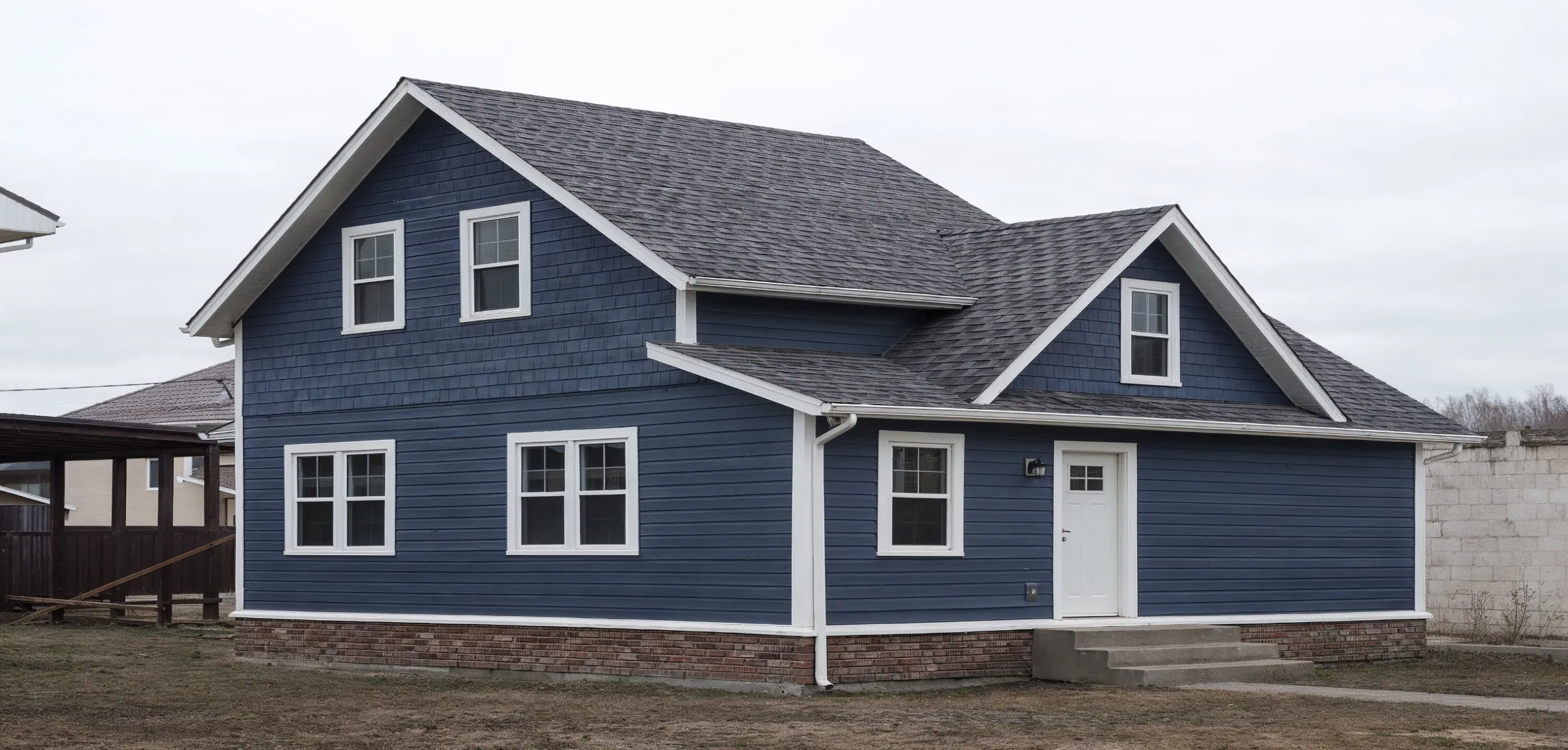 Fully reconstructed residential home after complete fire damage restoration in Dallas